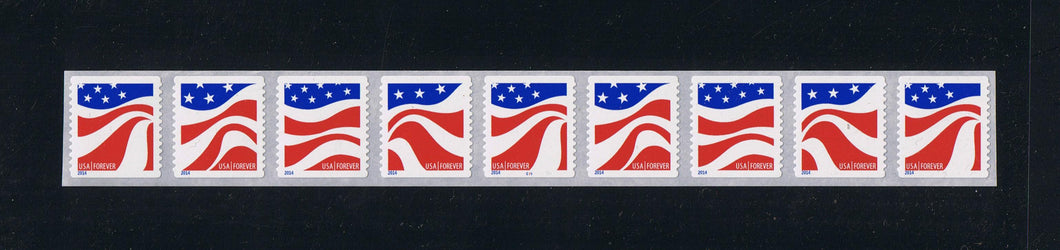 # 4894-97 (2014) Wavy Flag, bright white - PS/9, plt C11 with 5-digit 4R Back Number