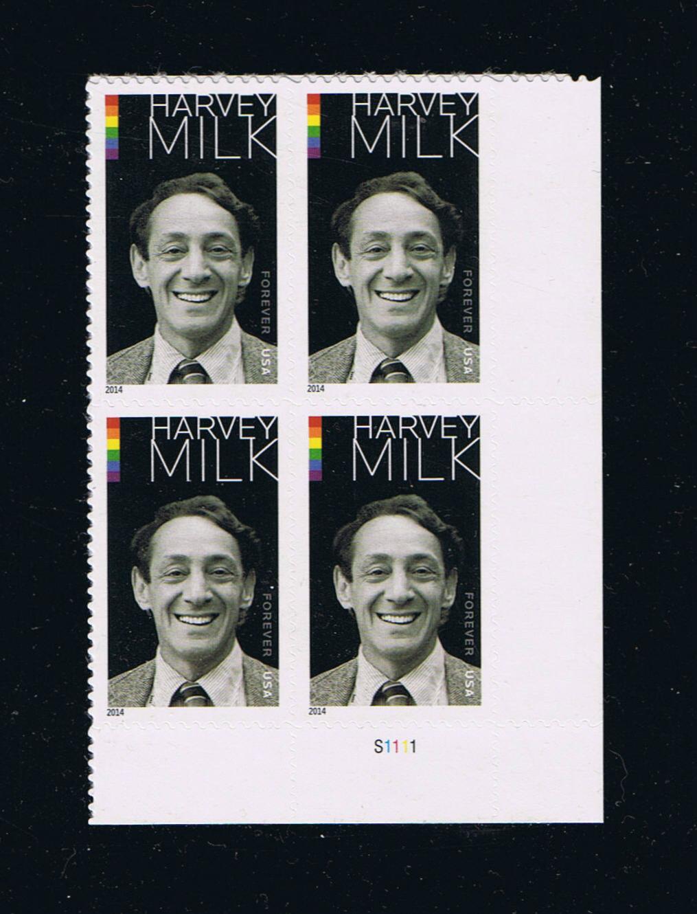 # 4906 (2014) Harvey Milk - PB, LR #S1111, MNH
