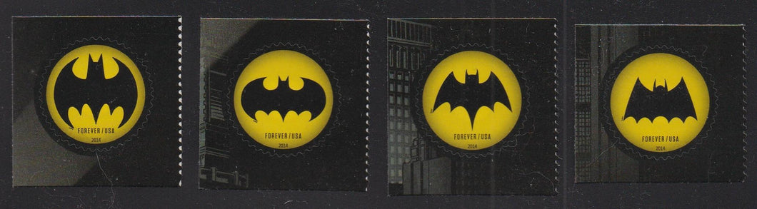 # 4928-31 (2014) Batman Bat-signals - Sgls, Set/4, MNH