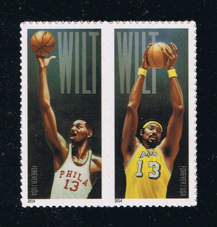 # 4950-51 (2014) Wilt Chamberlain - Pair, MNH