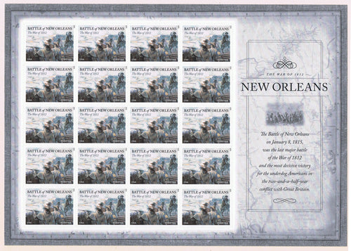 # 4952 (2015) Battle of New Orleans - Pane, MNH