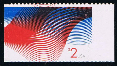 # 4954 (2015) Patriotic Waves - Sgl, MNH