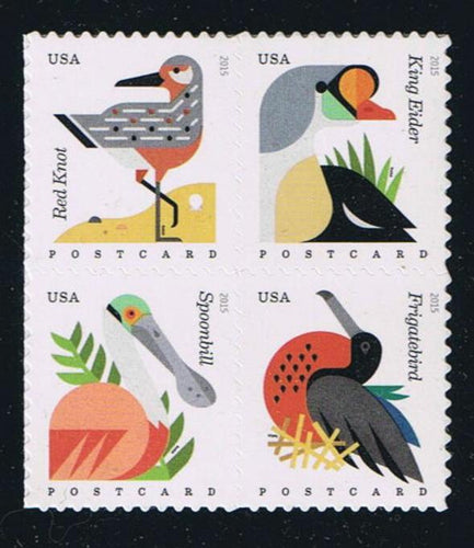 # 4991-94 (2015) Coastal Birds - BK/4, MNH