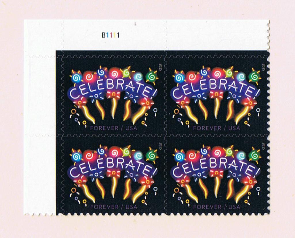 # 5019 (2015) Celebrate - PB, UL #B1111, MNH