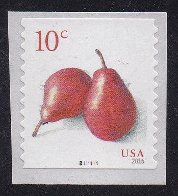 # 5039 (2017) Red Pears - PS/1, #B111111, MNH