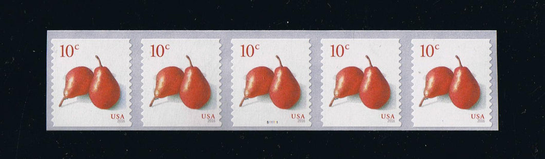 # 5039 (2016) Red Pears - PS-5 #S111111 with 5-digit 2R Back Number