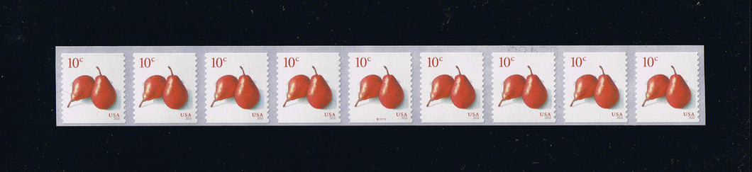 # 5039 (2016) Red Pears - PS-9 #S111111 with Small 5-digit 2R Back Number