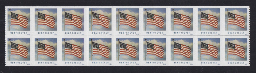 # 5052 (2016) Flag and Clouds (SSP) - Double PS/9, #S11111, MNH