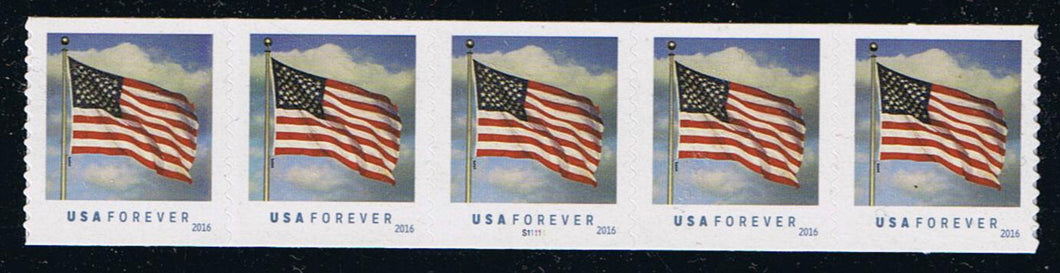 # 5052 (2016) Flag and Clouds (SSP) - PS/5, #S11111, MNH