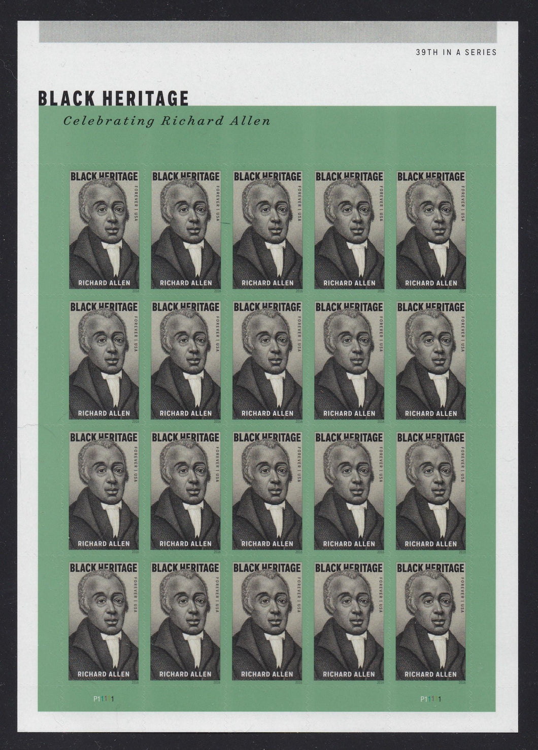 # 5056 (2016) Richard Allen - Pane, MNH
