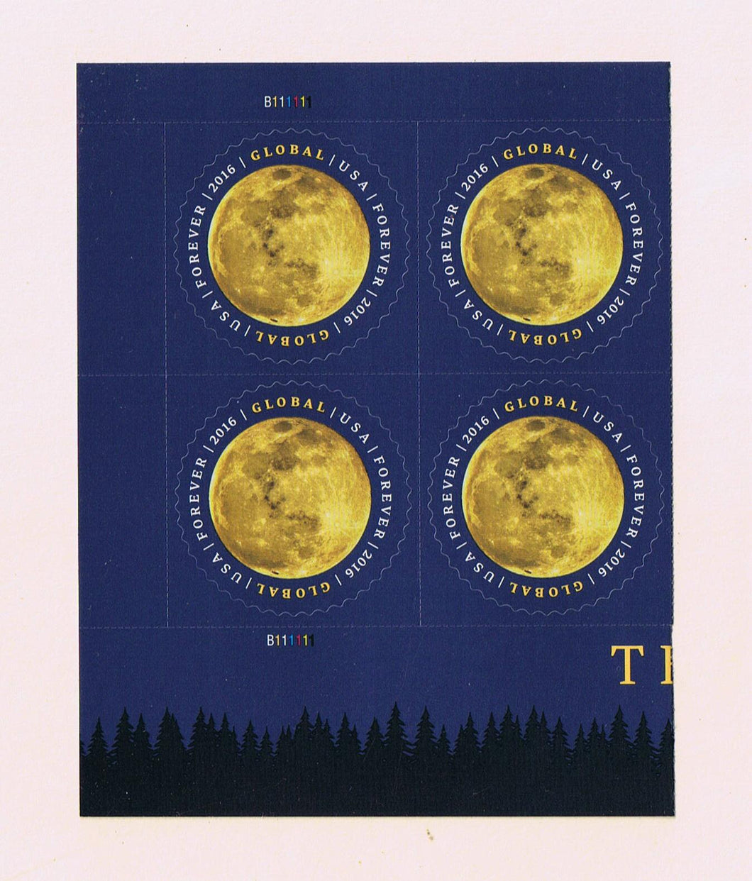 # 5058 (2016) The Moon - PB, L #B11111, MNH