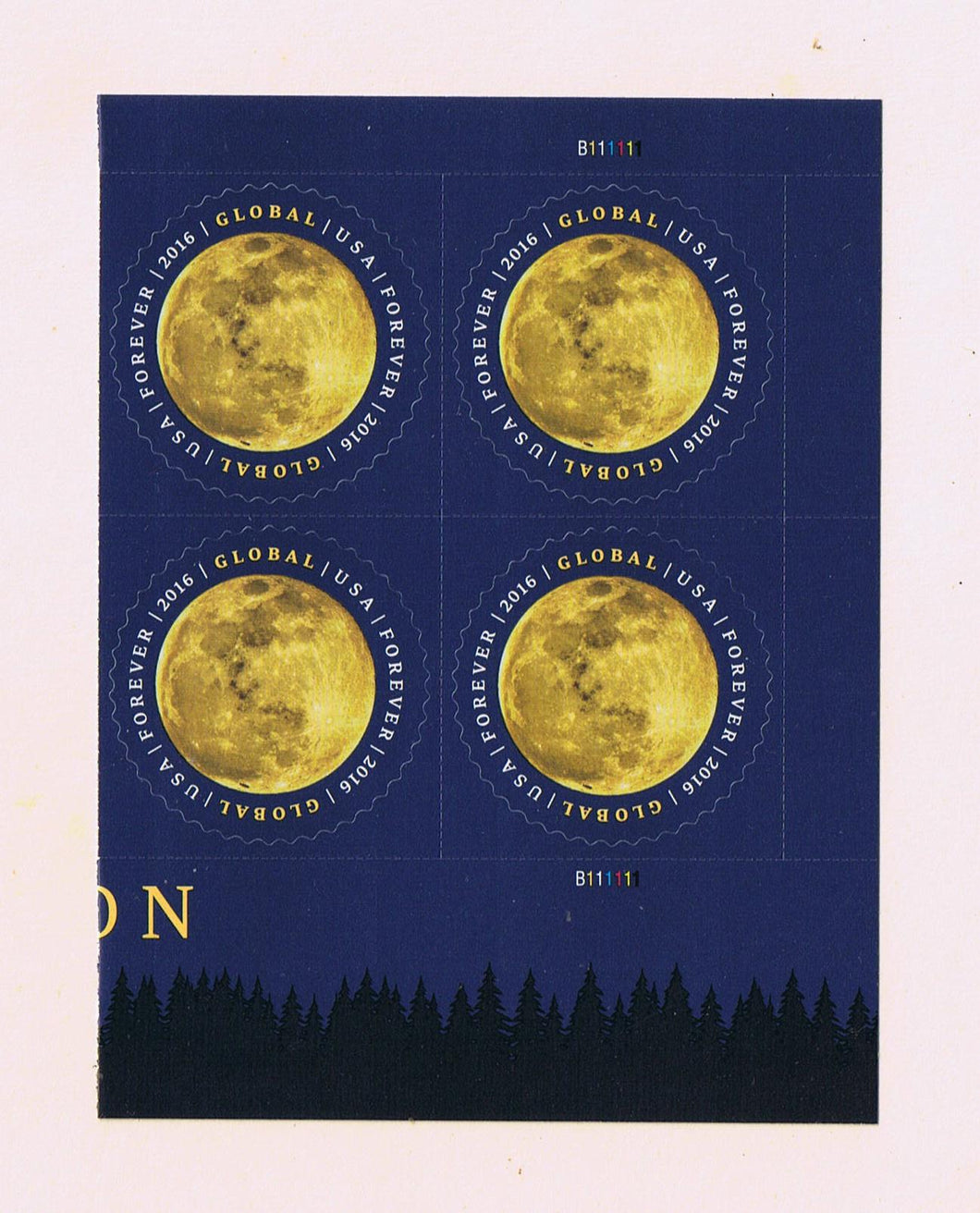 # 5058 (2016) The Moon - PB, R #B11111, MNH