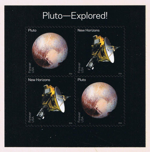 # 5077-78 (2016) Pluto Explored - Pane, MNH