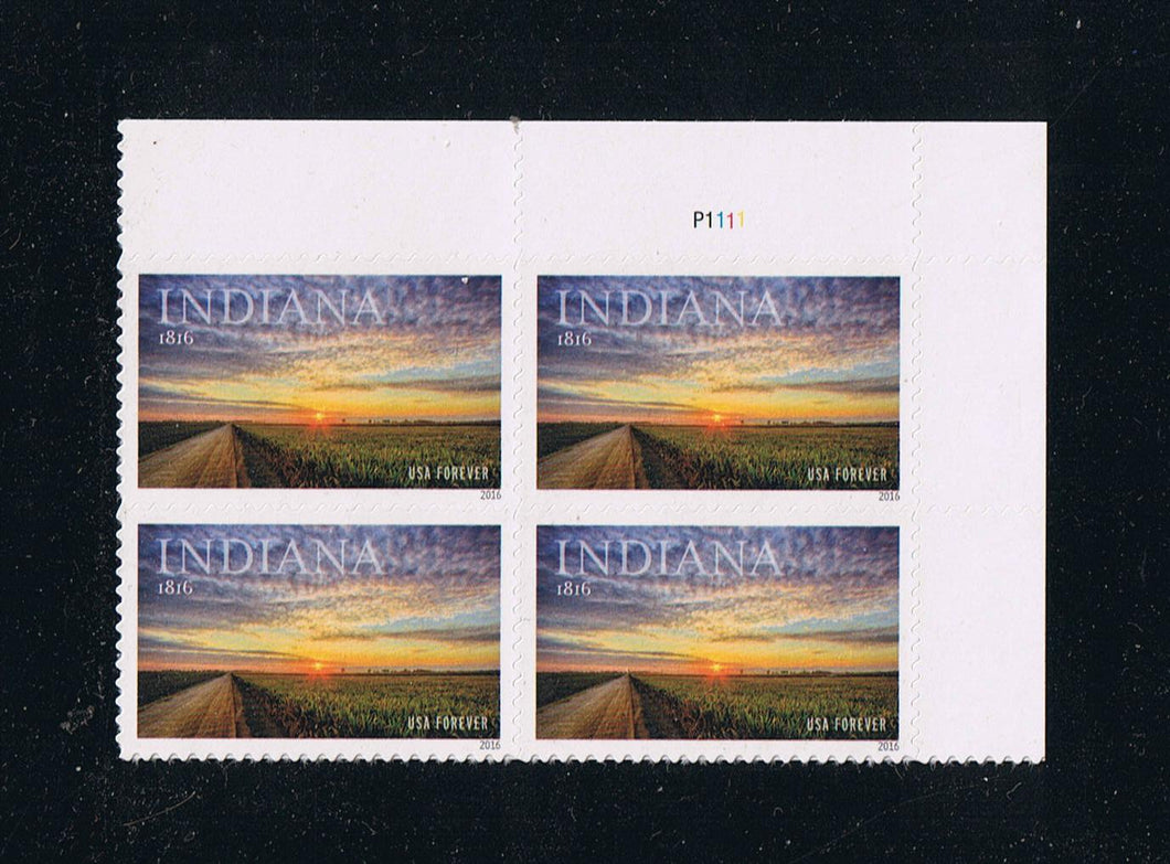# 5091 (2016) Indiana Statehood - PB, UR #P1111, MNH