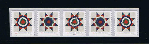 # 5098-99 (2016) Quilts - PS/5, #B11111 with 4-digit 1R Back Number, MNH