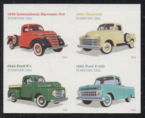 # 5104a (2016) Pickup Trucks - Bklt BK/4, MNH