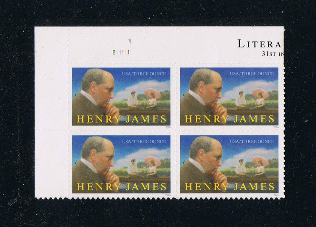 # 5105 (2016) Henry James - PB, UL #B11111, MNH
