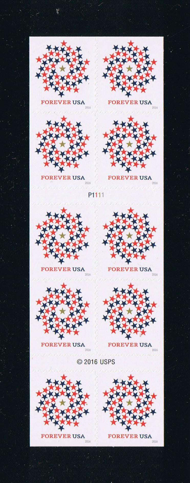 # 5131a (2016) Patriotic Spiral of Stars - BKLT, #P1111, MNH