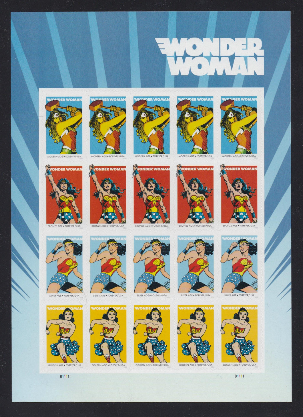 # 5149-52 (2016) Wonder Woman - Pane, MNH