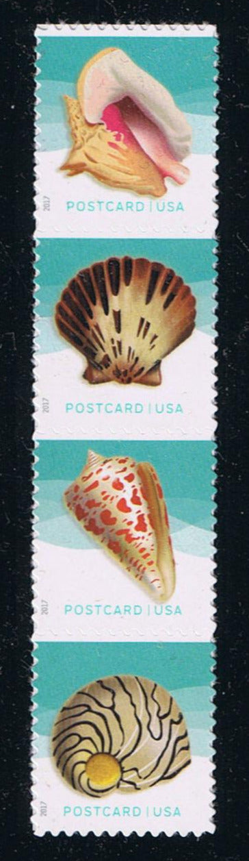 # 5163-66 (2017) Seashells - V Strip/4, MNH
