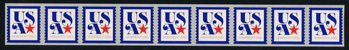 # 5172 (2017) USA/Star with Blue Outline - PS/9, #P111 with 4-digit 1L Back Number, MNH