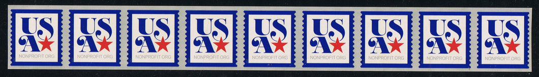 # 5172 (2017) USA/Star with Blue Outline - PS/9, #P111 with 4-digit 1L Back Number, MNH