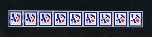 # 5172 (2017) USA/Star with Blue Outline - PS/9, #P111 with 4-digit 4L Back Number, MNH