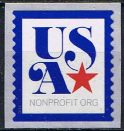 5172 (2017) Blue Outline USA/Star - Coil sgl, MNH