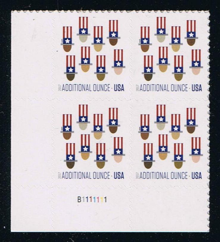 # 5174 (2017) Uncle Sam's Hat - PB, LL #B1111111, MNH