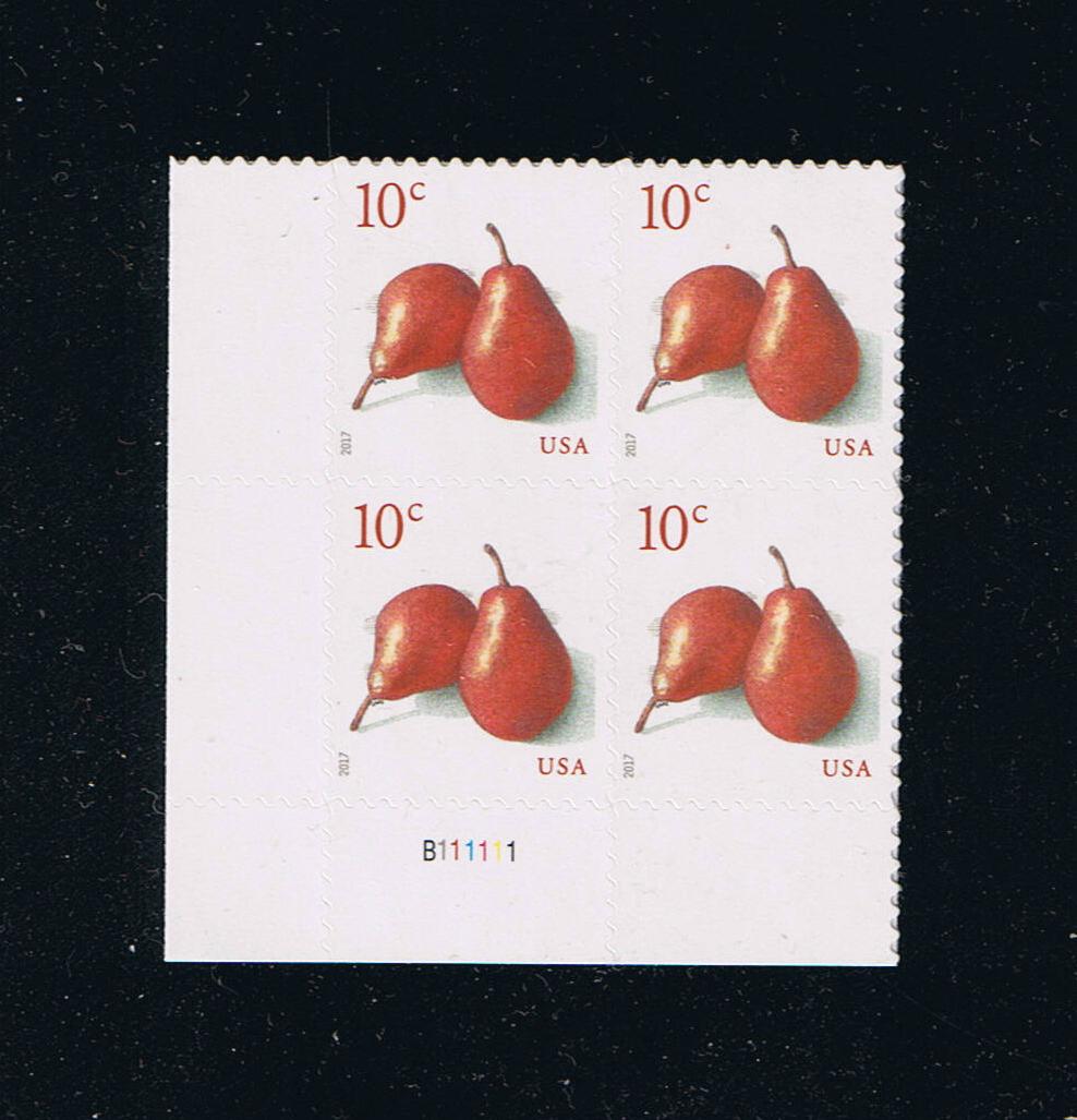 # 5178 (2017) Red Pears - PB, LL #B111111, MNH
