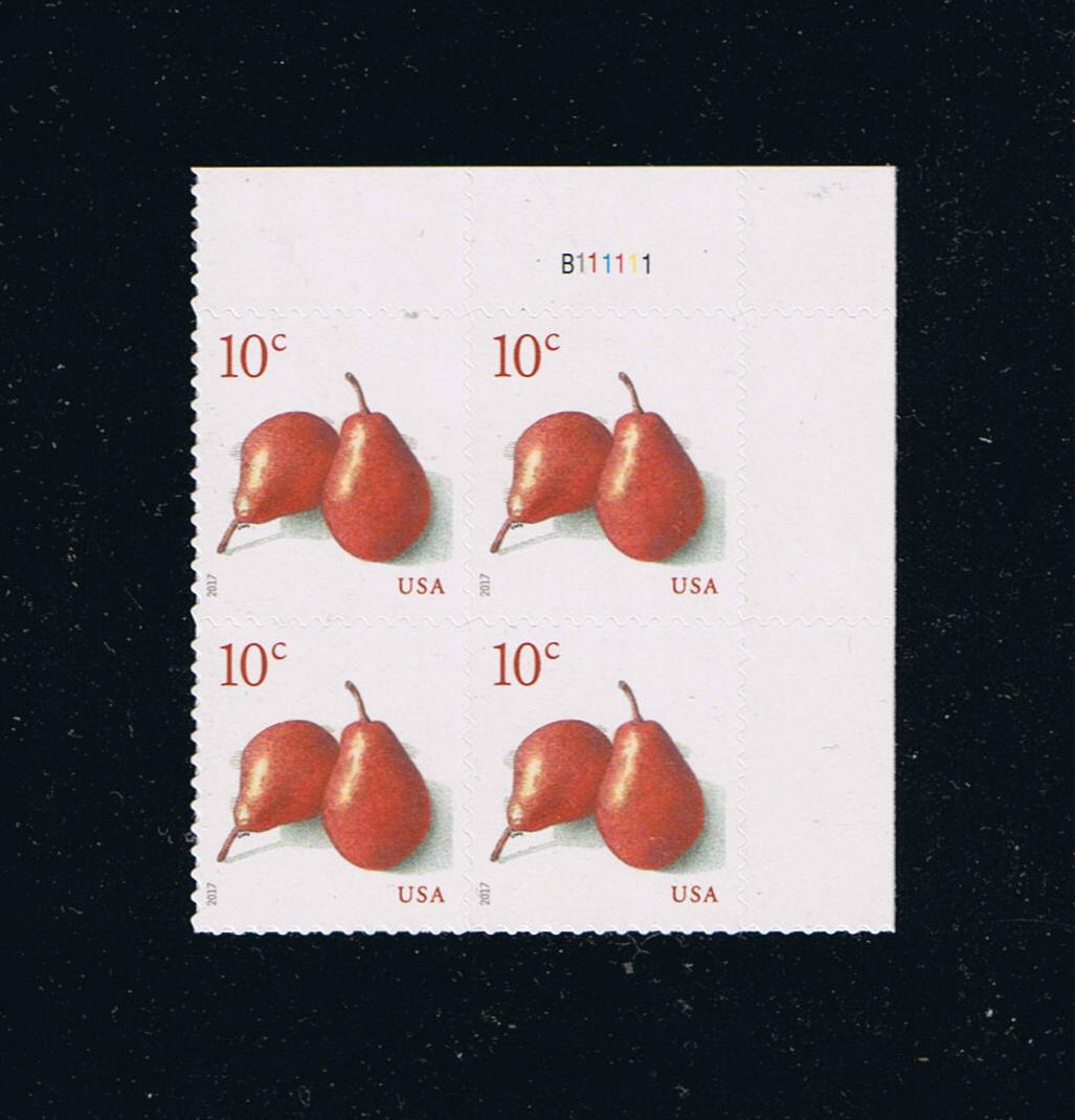 # 5178 (2017) Red Pears - PB, UR #B111111, MNH