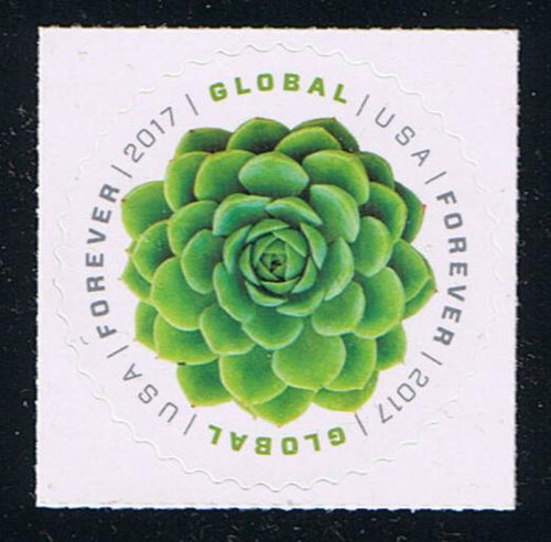 # 5198 (2017) Green Succulent - Sgl, MNH