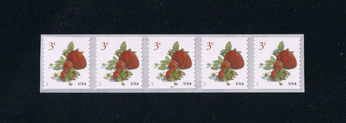 # 5201 (2017) Strawberries - PS/5, #P1111 with 2-digit 1L Back Number, MNH