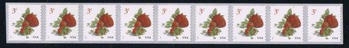 # 5201 (2017) Strawberries - PS/9, #P1111 with 4-digit 4L Back Number, MNH