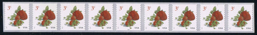 # 5201 (2017) Strawberries - PS/9, #P1111 with 4-digit 3L Back Number, MNH