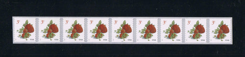 # 5201 (2017) Strawberries - PS/9, #P1111 with 3-digit 4L Back Number, MNH