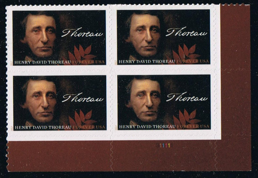 # 5202 (2017) Henry David Thoreau - PB, LR #B1111, MNH