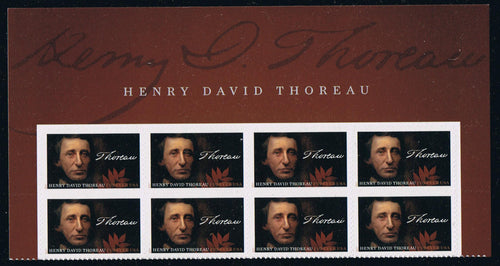 # 5202 (2017) Henry Thoreau - BK/8, Top Margin, MNH
