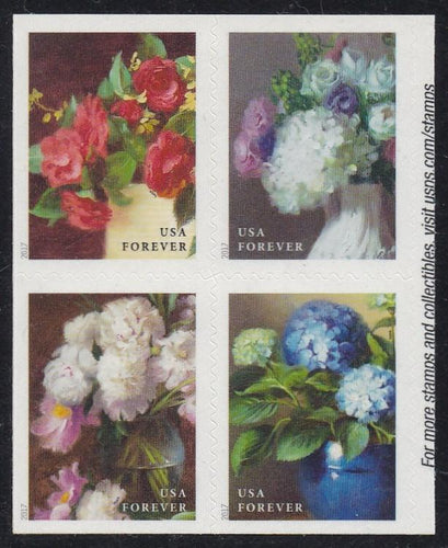 # 5240a (2017) Flowers - Bklt BK/4, MNH
