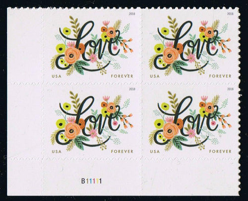 # 5255 (2018) Flowers - PB, LL #B11111, MNH