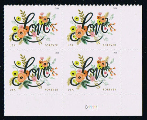 # 5255 (2018) Flowers - PB, LR #B11111, MNH