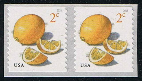 # 5256 (2018) Meyer Lemons - Coil pr, MNH