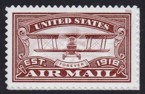 # 5282 (2018) Red Airmail - Sgl, MNH