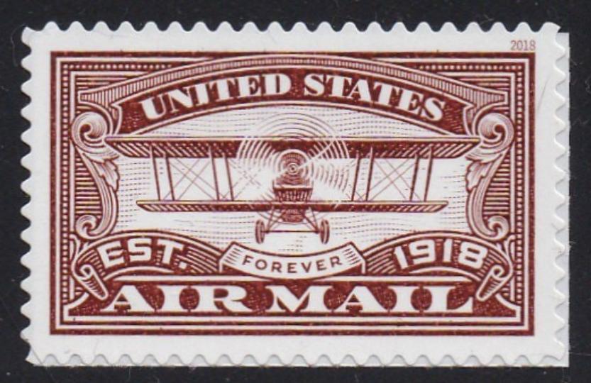 # 5282 (2018) Red Airmail - Sgl, MNH