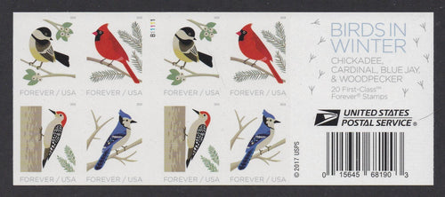 # 5320b (2018) Winter Birds - BKLT, #B11111, MNH