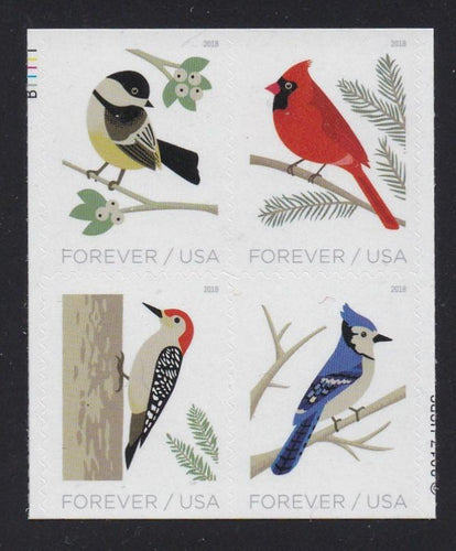 # 5317-20 (2018) Winter Birds - Bklt BK/4, MNH