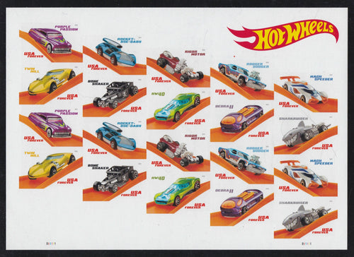 # 5321-30 (2018) Hot Wheels - Pane, MNH