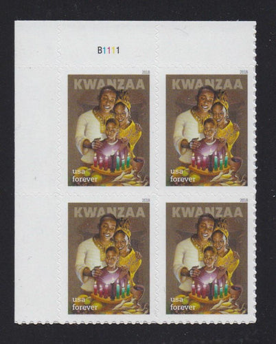# 5337 (2018) Kwanzaa - PB, UL #B1111, MNH
