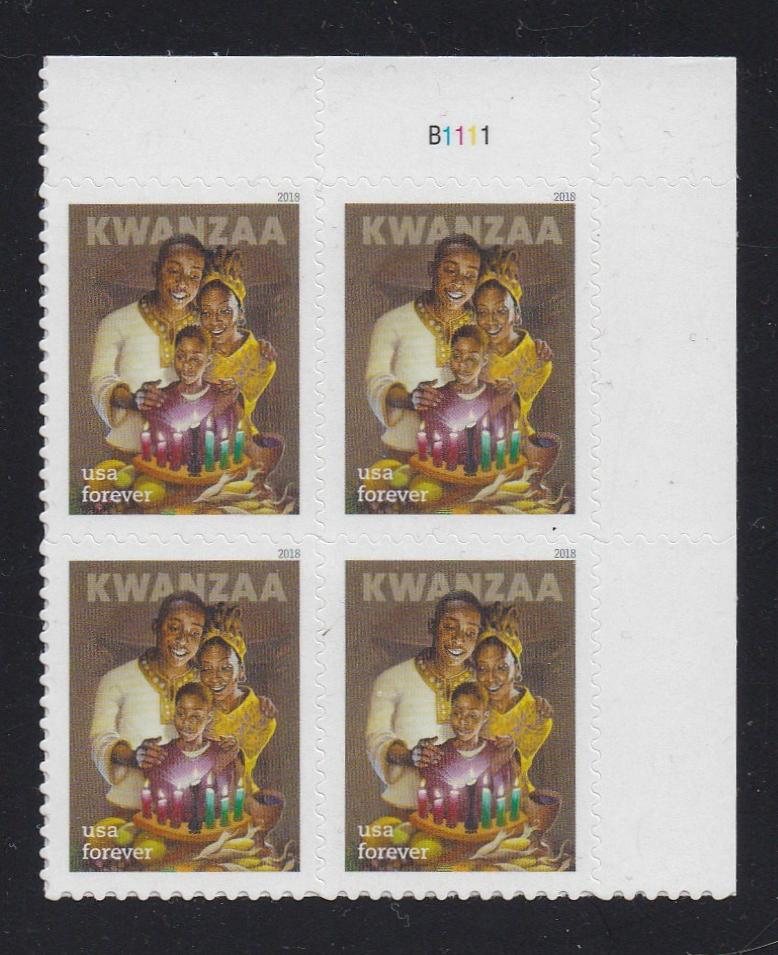 # 5337 (2018) Kwanzaa - PB, UR #B1111, MNH