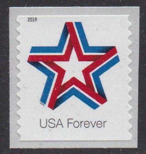 # 5362 (2019) Star Ribbon - Coil sgl, MNH